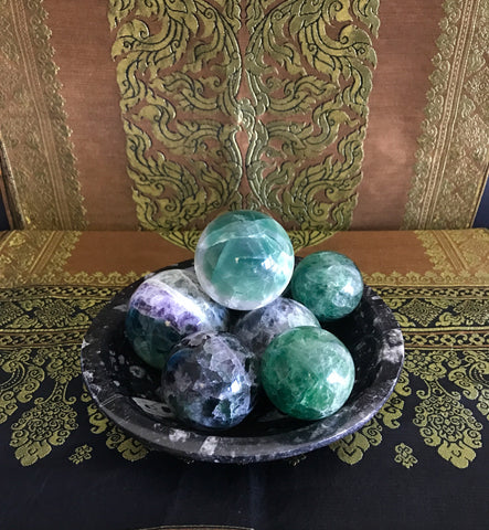 Fluorite Sphere, Pick your Size!