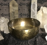 Singing Bowl, Hand Crafted Mantra 5.5-6"