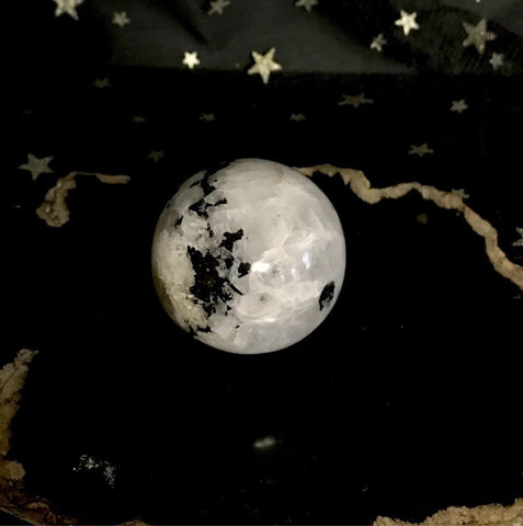 Moonstone Sphere, 46mm Diameter