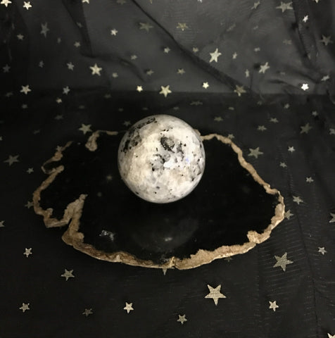 Moonstone Sphere, 60mm Diameter