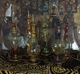 Egyptian Hand Blown Glass Bottles,Choose Your Style! 6-7"