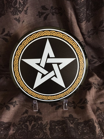Sacred Symbol Pentacle Altar Plate