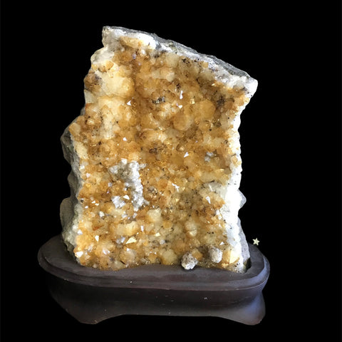 Citrine on Wooden Base, 6"by 8"